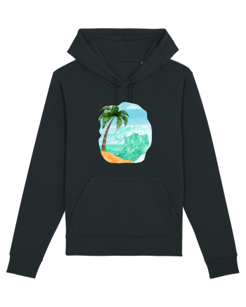 Summer Breeze - Watercolor  Wave (Val) Black