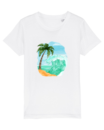 Summer Breeze - Watercolor  Wave (Val) White