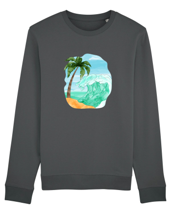 Summer Breeze - Watercolor  Wave (Val) Anthracite