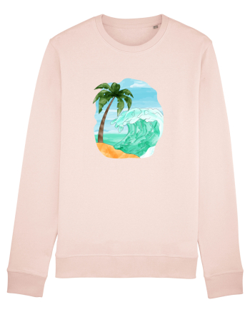 Summer Breeze - Watercolor  Wave (Val) Candy Pink