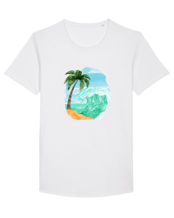 Summer Breeze - Watercolor  Wave (Val) White