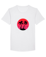 Summer Breeze - Gradient Sunset (Apus) Tricou mânecă scurtă guler larg Bărbat Skater
