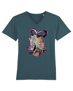Robot Tricou mânecă scurtă guler V Bărbat Presenter