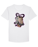 Robot Tricou mânecă scurtă guler larg Bărbat Skater