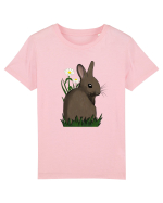 Iepuraș printre flori  Tricou mânecă scurtă  Copii Mini Creator