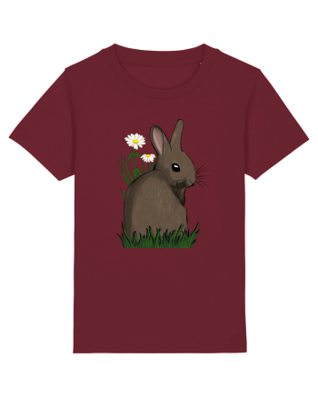Iepuraș printre flori  Burgundy