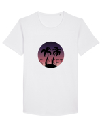 Summer Breeze - Gradient Dusk (Apus) Tricou mânecă scurtă guler larg Bărbat Skater