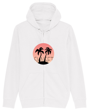 Summer Breeze - Gradient Pink Sunset (Apus Roz) White