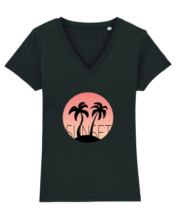 Summer Breeze - Gradient Pink Sunset (Apus Roz) Black