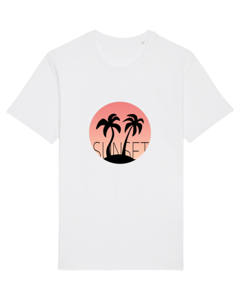 Summer Breeze - Gradient Pink Sunset (Apus Roz) White