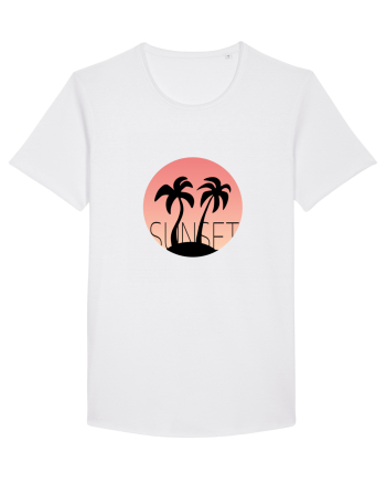 Summer Breeze - Gradient Pink Sunset (Apus Roz) White