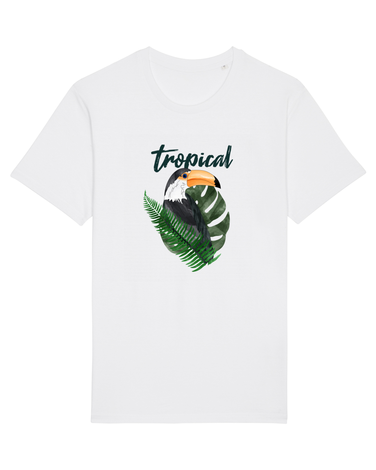 Tricou mânecă scurtă Unisex Rocker White