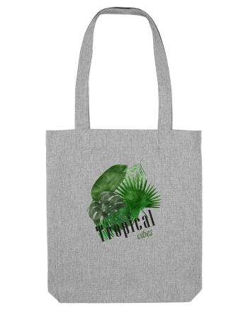 Summer Breeze - Watercolor Tropical Leaves 2 (Frunze Tropicale) Heather Grey
