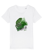 Summer Breeze - Watercolor Tropical Leaves 2 (Frunze Tropicale) Tricou mânecă scurtă  Copii Mini Creator