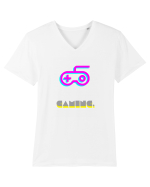 Gaming Tricou mânecă scurtă guler V Bărbat Presenter