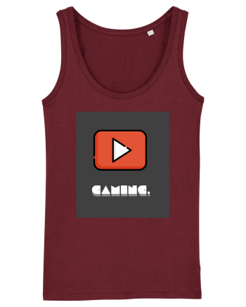 Gaming Fan Design Burgundy