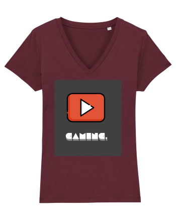 Gaming Fan Design Burgundy