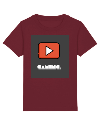 Gaming Fan Design Burgundy