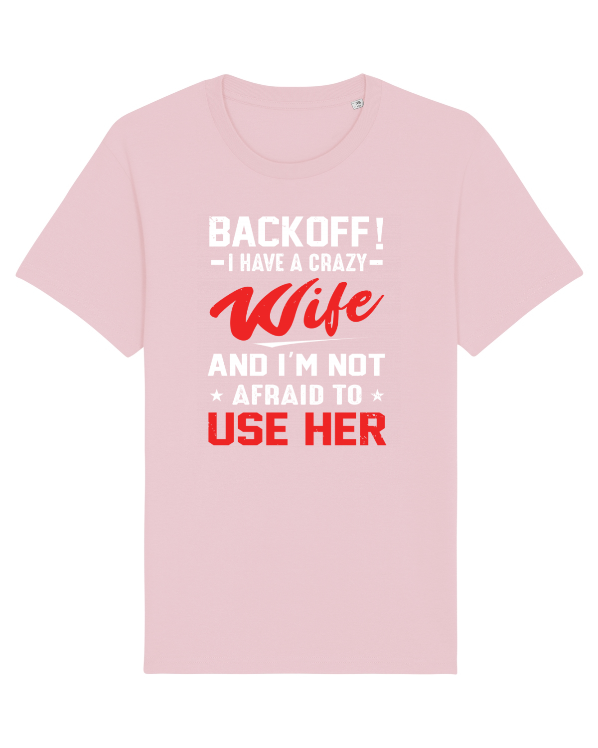 Tricou mânecă scurtă Unisex Rocker Cotton Pink