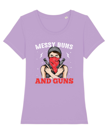 Messy Buns And Guns Lavender Dawn