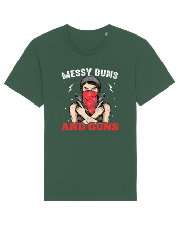 Messy Buns And Guns Bottle Green