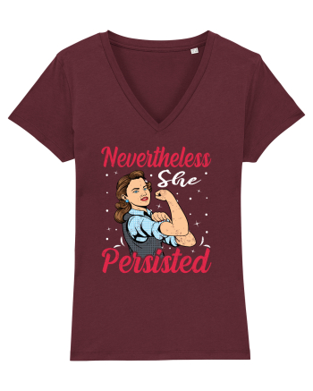 Nevertheless She Persisted Burgundy