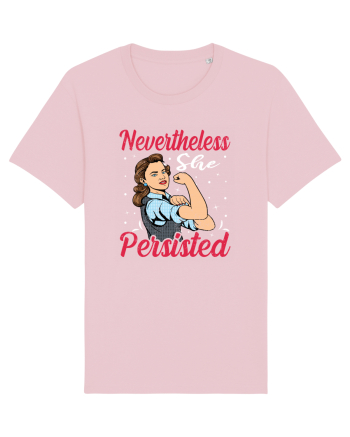 Nevertheless She Persisted Cotton Pink