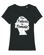 The Future Is Female Tricou mânecă scurtă guler larg fitted Damă Expresser
