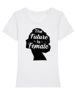 The Future Is Female Tricou mânecă scurtă guler larg fitted Damă Expresser