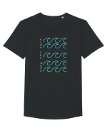 Ride The Wave Tricou mânecă scurtă guler larg Bărbat Skater