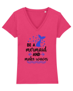 Be a Mermaid Tricou mânecă scurtă guler V Damă Evoker