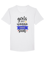 Girls Just Wanna Have Sun Tricou mânecă scurtă guler larg Bărbat Skater