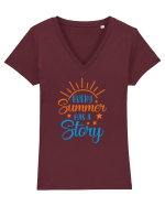 Every Summer has a Story Tricou mânecă scurtă guler V Damă Evoker