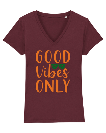 Good Vibes Only Burgundy