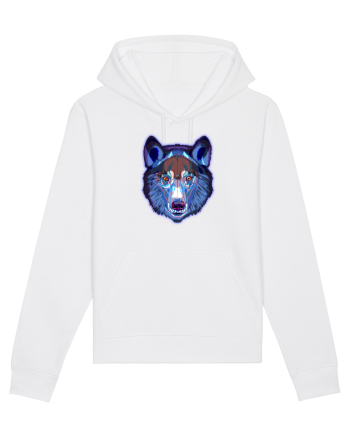 Skull Neon Wolf  White