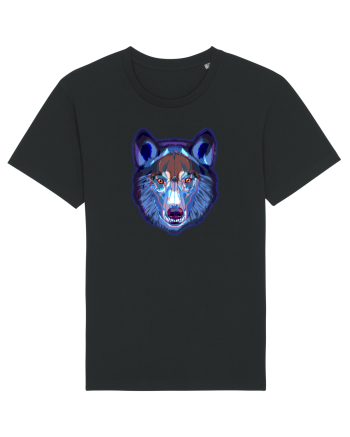 Skull Neon Wolf  Black