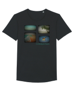 Relaxation Tricou mânecă scurtă guler larg Bărbat Skater