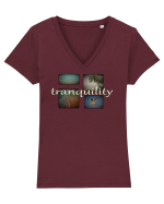 Tranquility Tricou mânecă scurtă guler V Damă Evoker