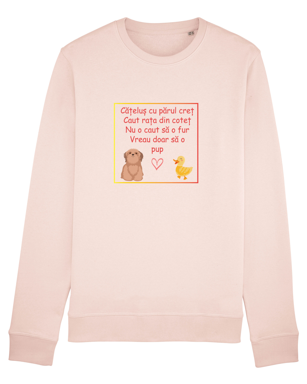 Bluză mânecă lungă Unisex Rise Candy Pink