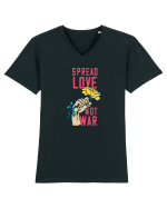 Iubire, nu Război Tricou mânecă scurtă guler V Bărbat Presenter