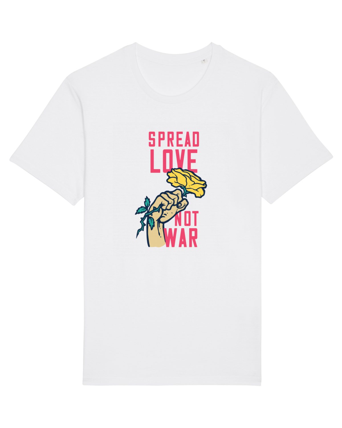 Tricou mânecă scurtă Unisex Rocker White