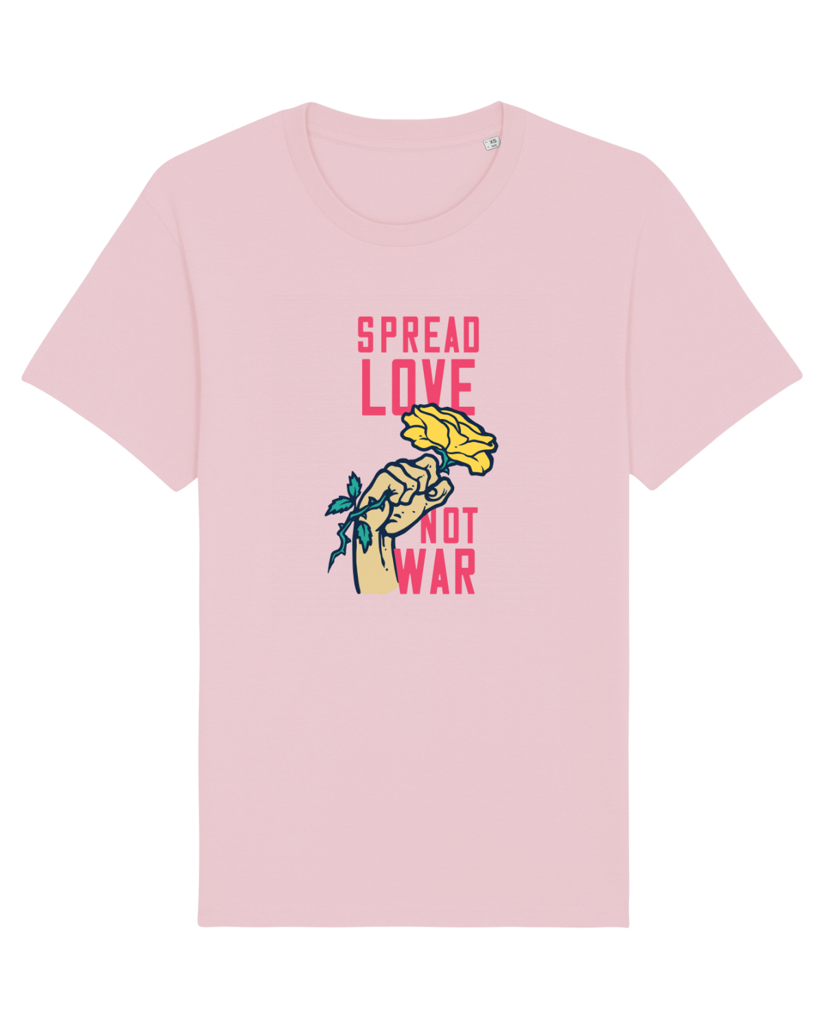 Tricou mânecă scurtă Unisex Rocker Cotton Pink
