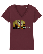 Alternative Tricou mânecă scurtă guler V Damă Evoker