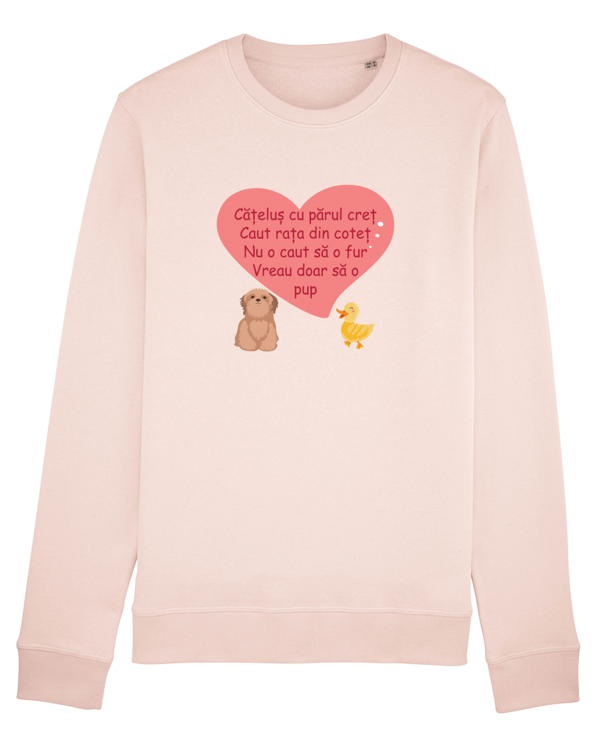 Bluză mânecă lungă Unisex Rise Candy Pink