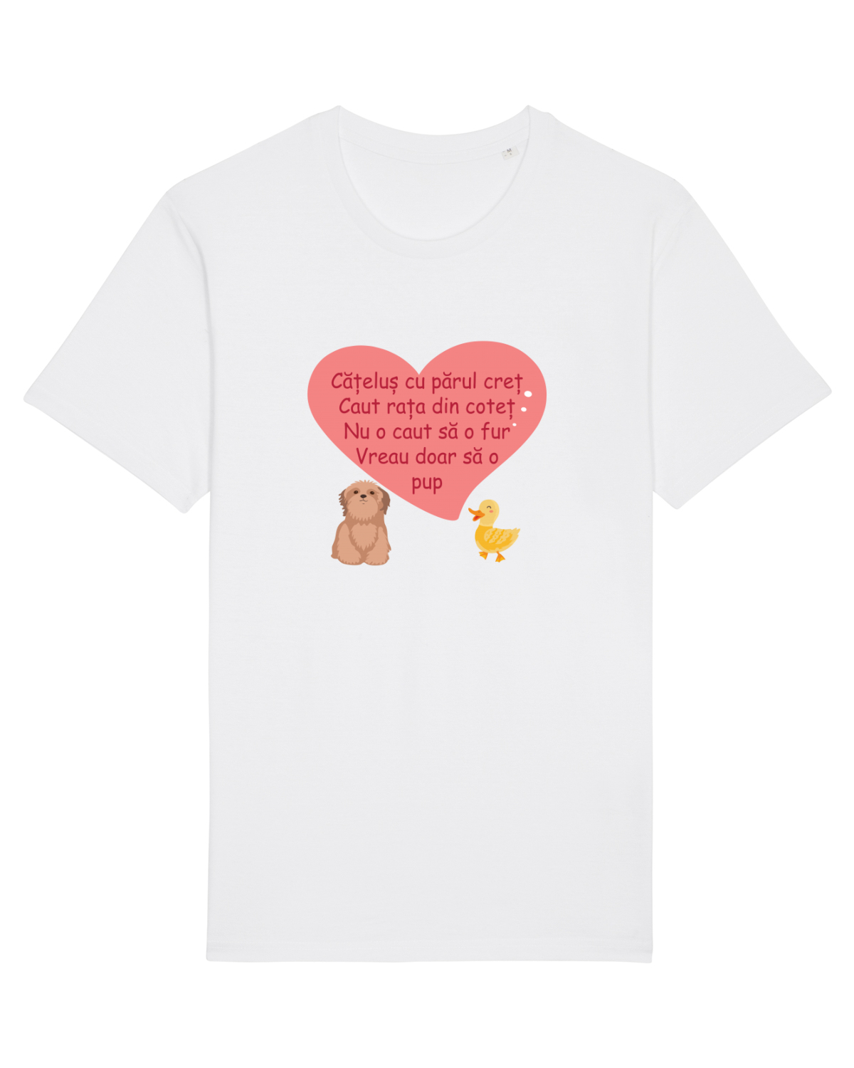 Tricou mânecă scurtă Unisex Rocker White