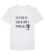 Stand in Your Own Power Tricou mânecă scurtă guler larg Bărbat Skater