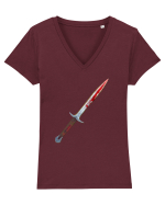 Sabie Tricou mânecă scurtă guler V Damă Evoker