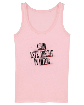Acum este trecut la viitor (black spray) Cotton Pink