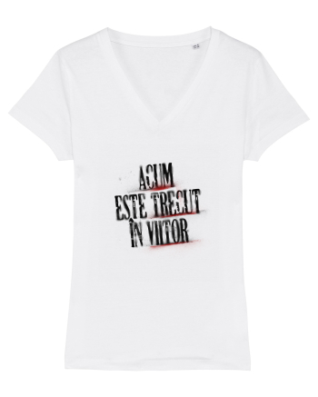 Acum este trecut la viitor (black spray) White