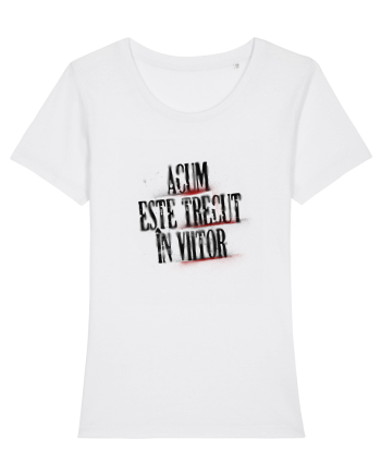 Acum este trecut la viitor (black spray) White